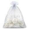 Organzabeutel 26 x 35 cm - silber Obstbeutel