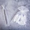 Organzabeutel 3,5 x 19 cm - weiß Einkaufen / Aufbewarung Küche
