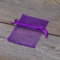 Organzabeutel 6 x 8 cm - dunkelviolett Lavendel und Trockenduftmischung