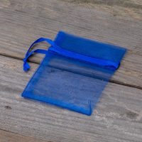 Organzabeutel 7 x 9 cm (SDB) - blau Lavendel und Trockenduftmischung