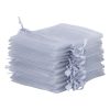 Organzabeutel 9 x 12 cm - silber Lavendel und Trockenduftmischung