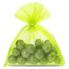 Organzabeutel 10 x 13 cm - neongrün Grüne Beutel