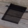 Organzabeutel 11 x 14 cm - schwarz Lavendel und Trockenduftmischung