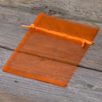 Organzabeutel 11 x 14 cm - orange Lavendel und Trockenduftmischung