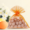 Organzabeutel 15 x 20 cm - orange Valentinstag