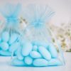 Organzabeutel 5 x 7 cm - himmelblau Für Kinder