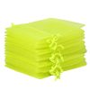 Organzabeutel 9 x 12 cm - neongrün Lavendel und Trockenduftmischung
