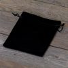 Samtbeutel 12 x 15 cm - schwarz Samtbeutel