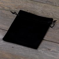 Samtbeutel 12 x 15 cm - schwarz Samtbeutel