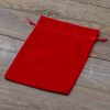 Samtbeutel 15 x 20 cm - rot Weihnachtsbeutel