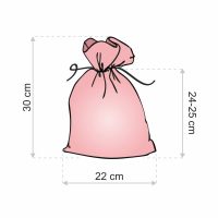 Satinsäcke 22 x 30 cm - weiß Baby Shower