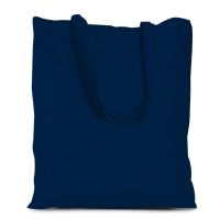 Baumwolltasche 38 x 42 cm mit langen Henkeln - dunkelblau Einkaufen / Aufbewarung Küche