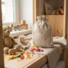 Leinensäcke für Spielzeug und kleine Accessoires im Kinderzimmer